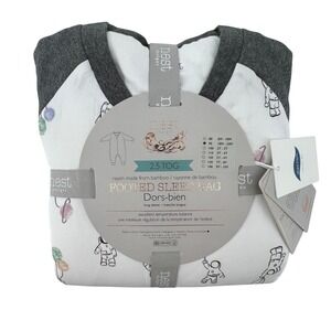 Kids Pajamas Sleep Sack - Gray and White